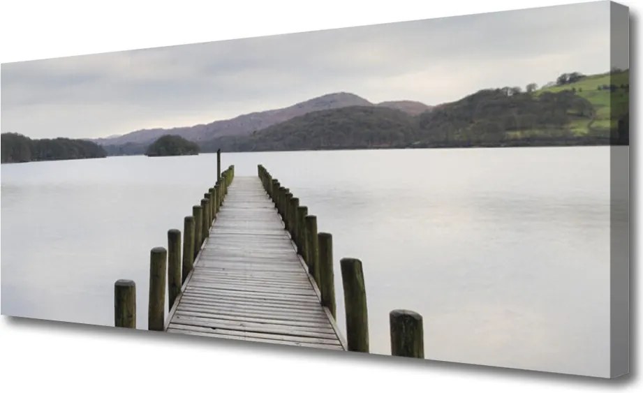 Obraz drukowany na płótnie Monumentalny Most nad Morzem