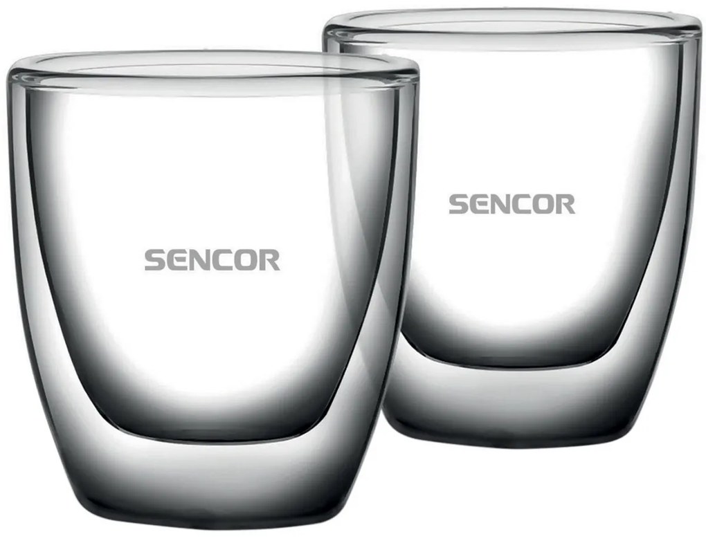 Sencor SGX 001 szklanka termiczna do espresso 80 ml, 2 szt.