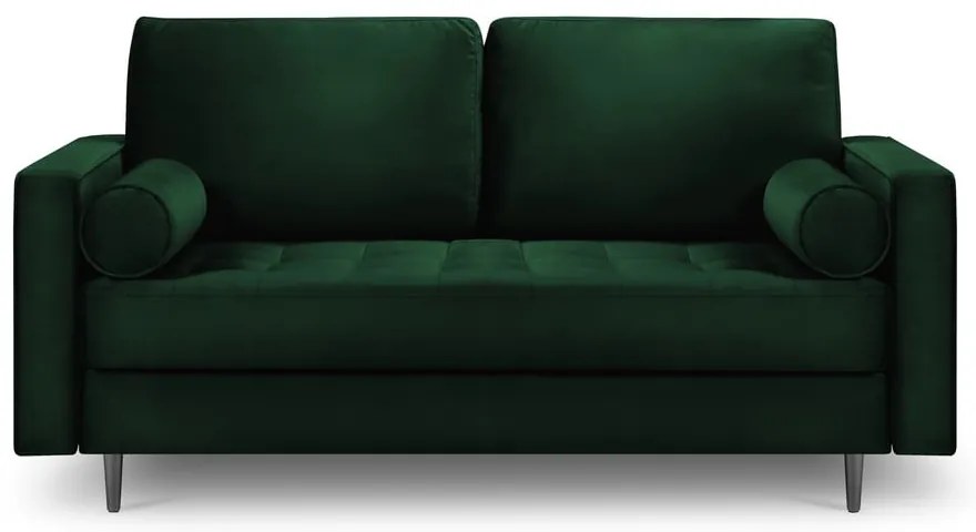 Zielona aksamitna sofa Milo Casa Santo, 174 cm