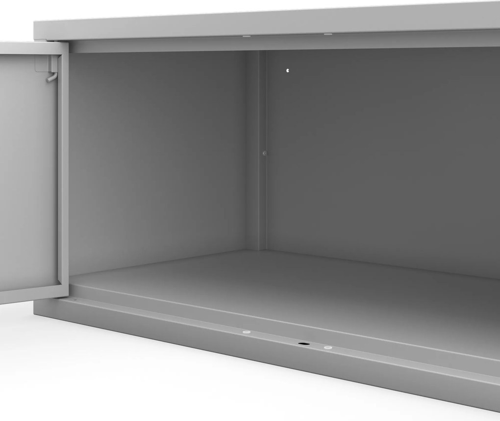 Nadstawka na szafę szara, 800x380x400 mm: EWA