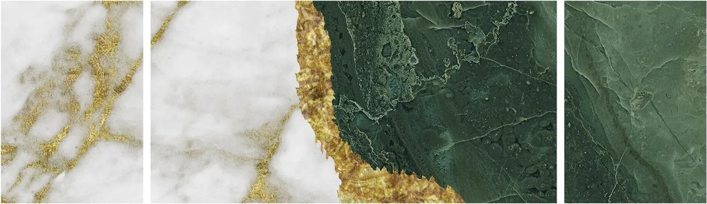 Obraz - Zielony marmur N⁰3 (170x50 cm)