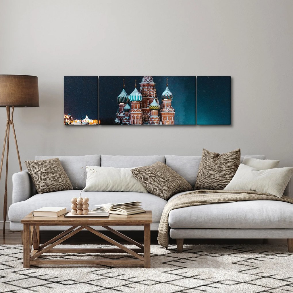 Obraz budowy w Rosji (170x50 cm)