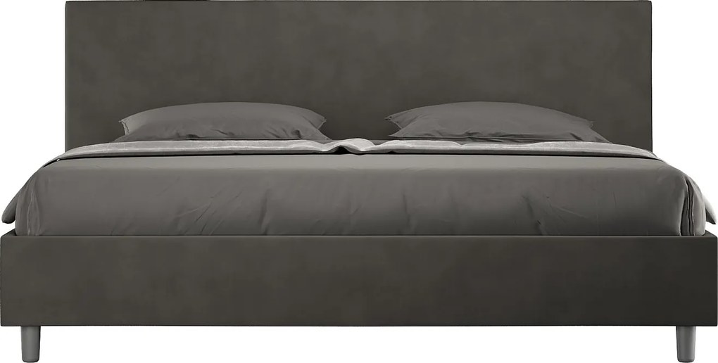 Łóżko bez stelaża tapicerowane 180x210 microfibra Szary Adele