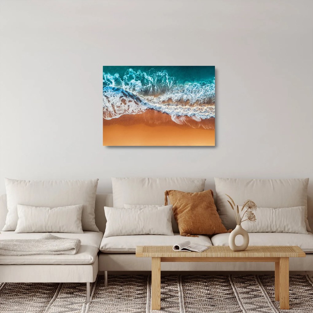 Obraz na szkle plaży morskiej (70x50 cm)