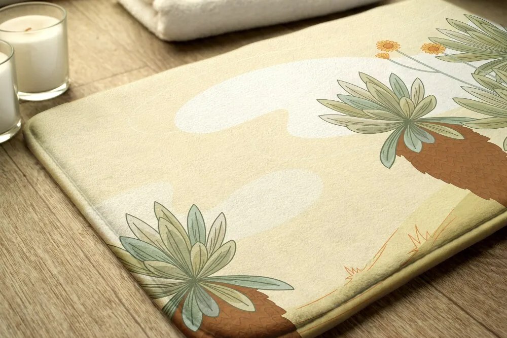 Dywanik do łazienki Dywanik do łazienki Palmy