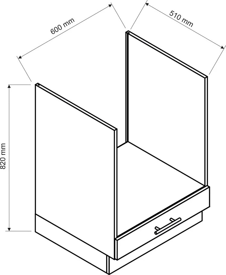 Szafka pod piekarnik 60 cm - Akia 16X