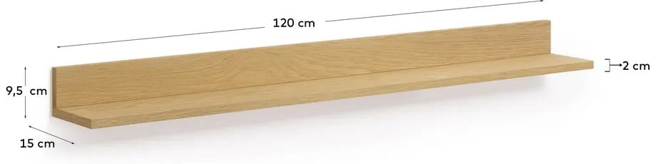 Półka w dekorze dębu w naturalnym kolorze Abilen − Kave Home