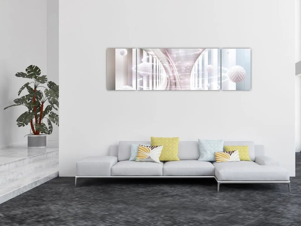 Obraz - Delikatny wir (170x50 cm)