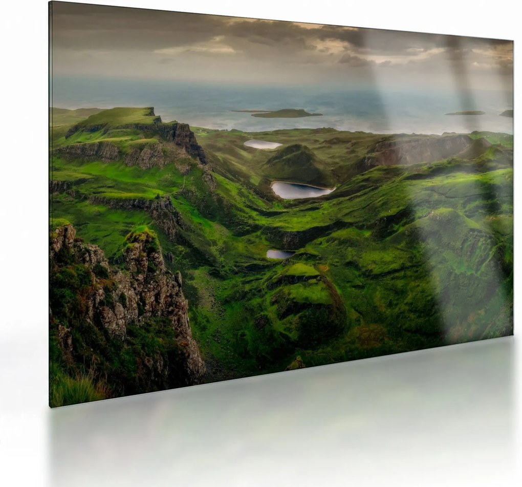 Obraz na szkle - Quiraing, Szkocja (70x50 cm)