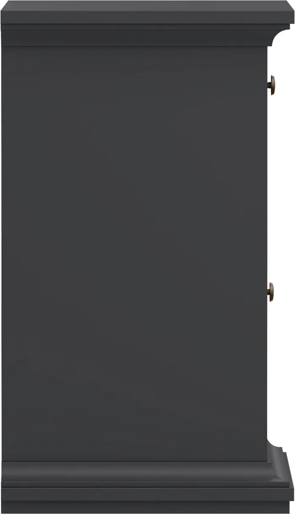 Wąska szafka nocna z szufladą Paris, kolor szary