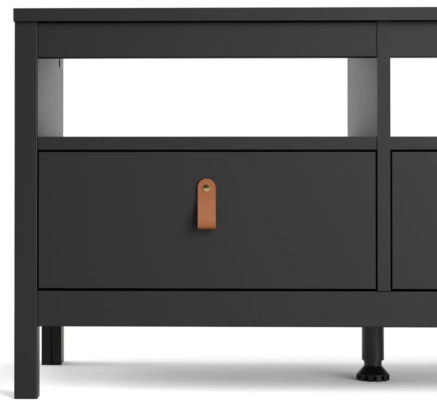 Czarna szafka pod TV 151x54 cm Madrid – Tvilum
