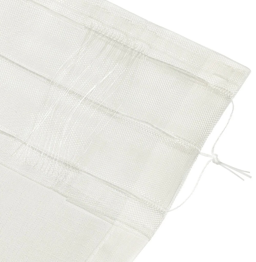 Zasłona na taśmie marszczącej półprzezroczysta ecru 140 x 280 cm 1 szt.