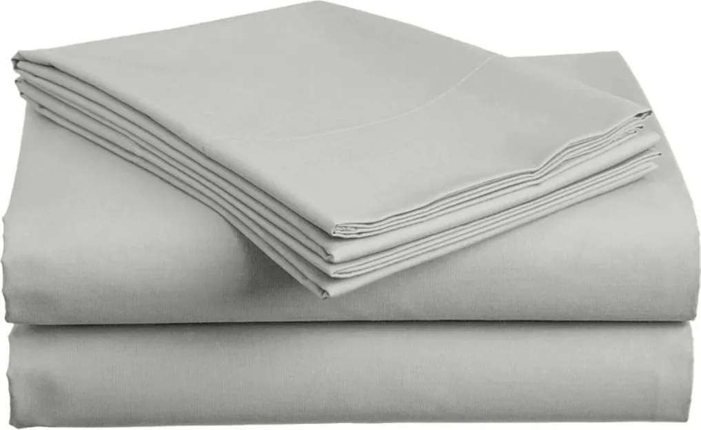 PrzytulneMieszkanie.pl Prześcieradło BASIC jasnoszare 200x220 cm