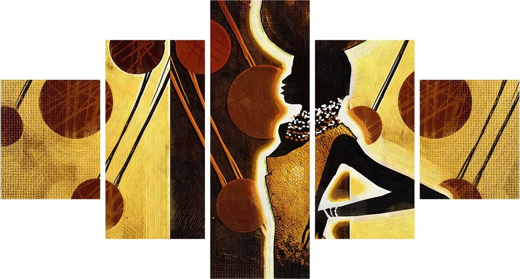 Obraz artystycznego malarstwa starożytnego (125x70 cm)
