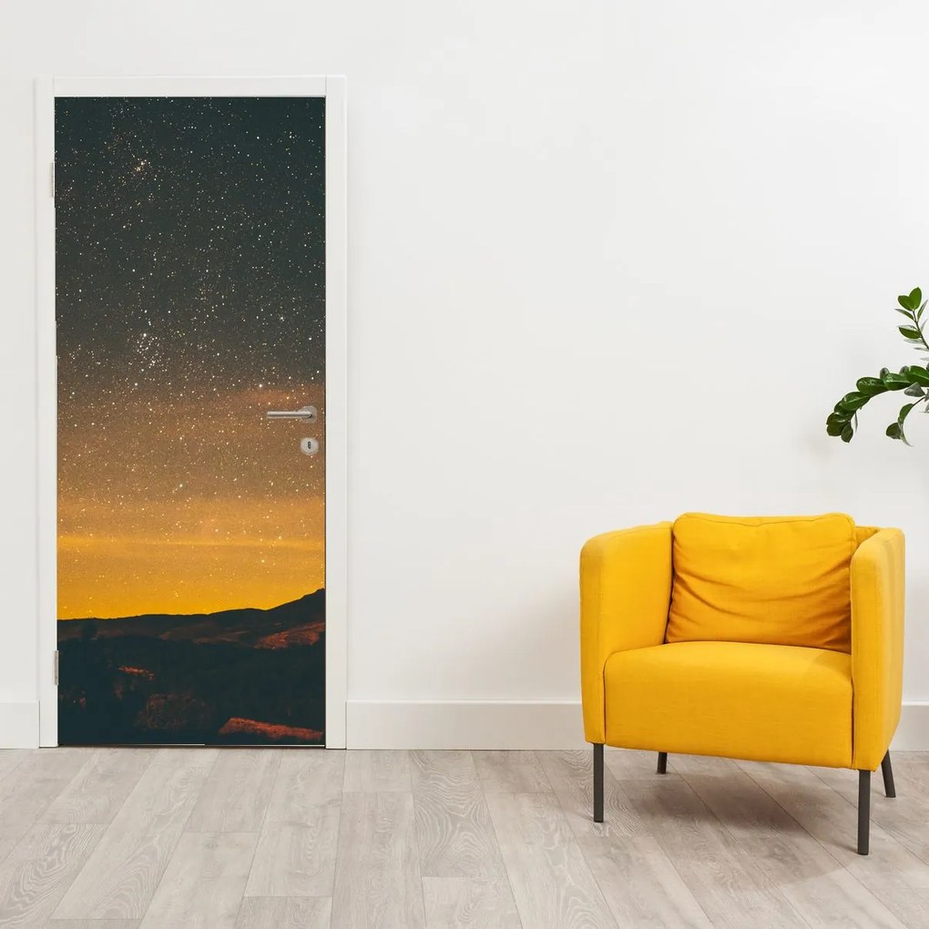 Fototapeta na drzwi - Gwiaździste niebo (95x205cm)