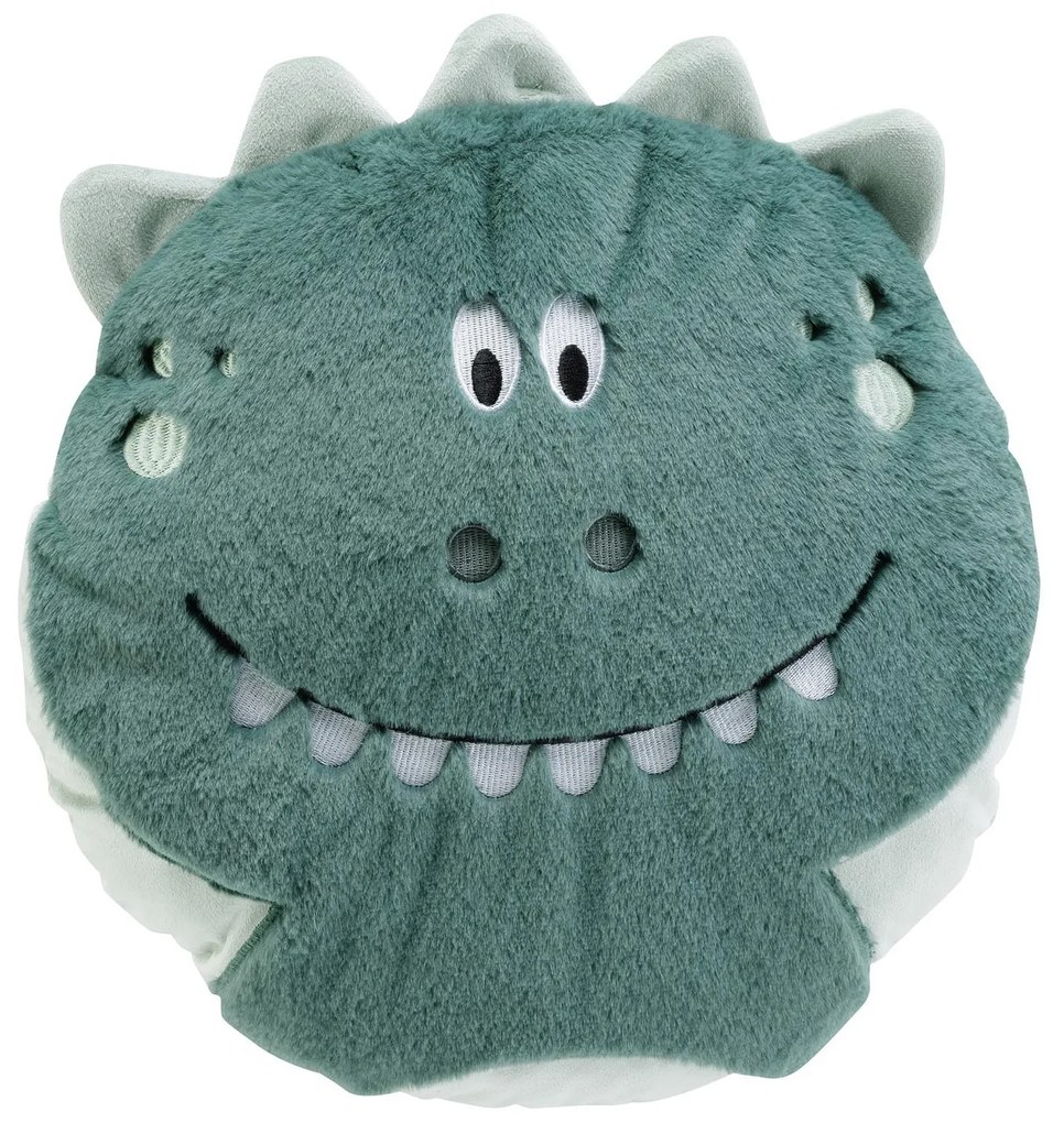 Poduszka do pokoju dziecięcego, pluszowy dinozaur, Ø 40 cm
