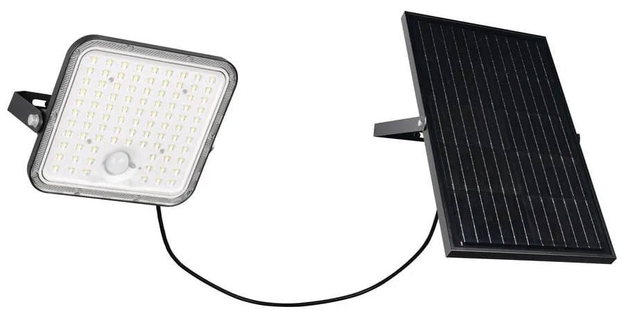 Zewnętrzna solarna lampa ścienna LED z timerem (wysokość 19 cm) Acora – Trio