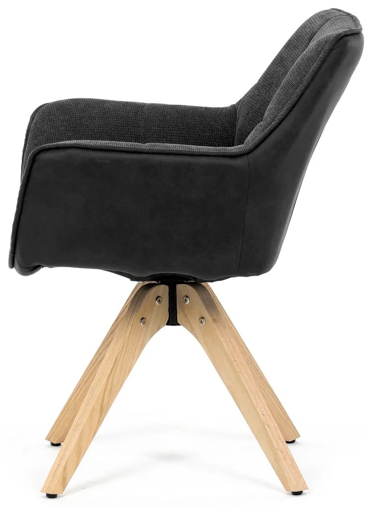 Zestaw krzeseł do jadalni HC-D7180 GREY2, 2 szt.