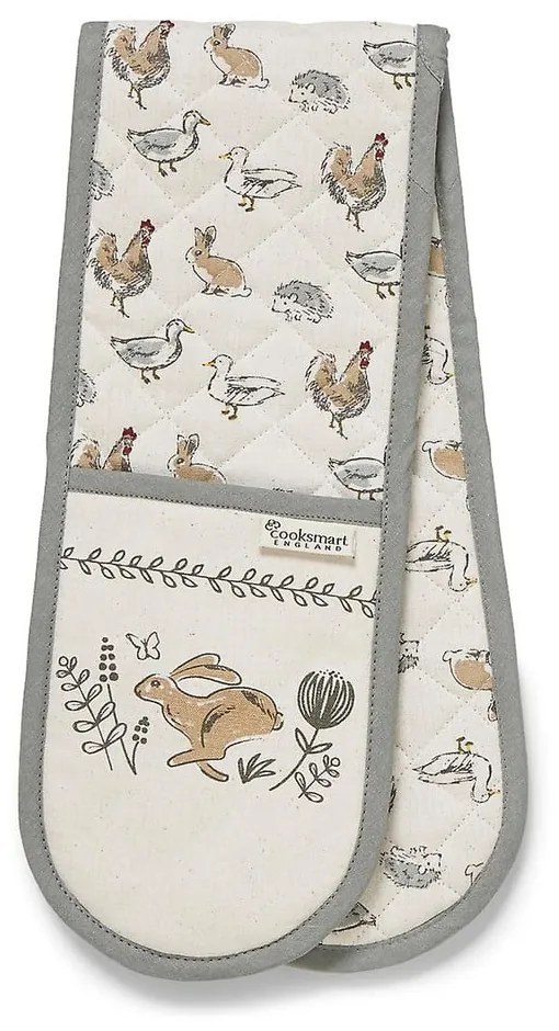 Podwójna bawełniana łapka Cooksmart ®Country Animals