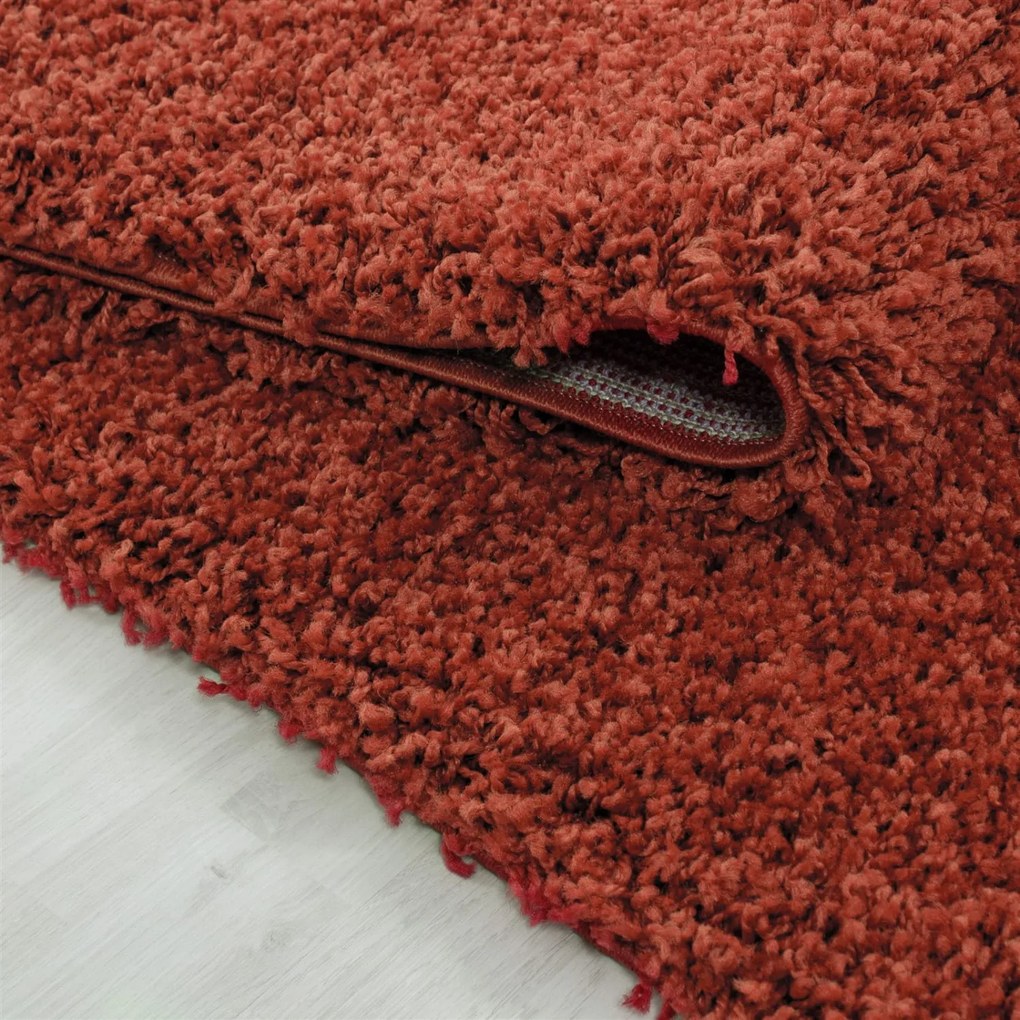 Dywan shaggy jednokolorowy ceglany 240 cm x 340 cm