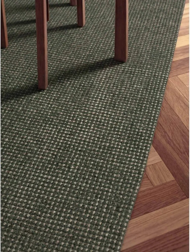 Ciemnozielony wełniany dywan tkany ręcznie 120x170 cm Greenwich – Ted Baker