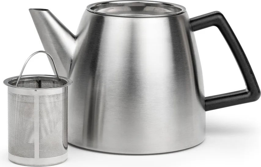 Dzbanek do herbaty ze stali nierdzewnej z sitkiem w kolorze srebra 1,1 l Duet Odense – Bredemeijer