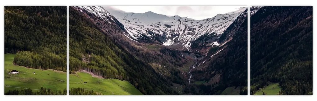 Obraz - Dolina pod górami (170x50 cm)