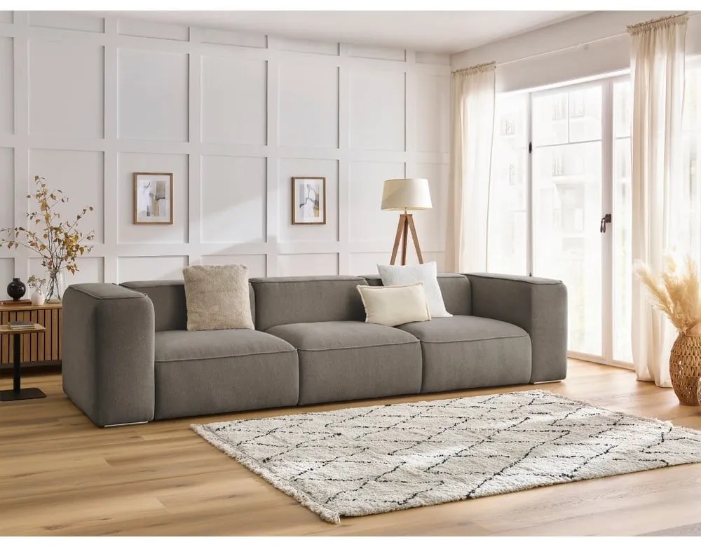 Szarobeżowa sofa 345 cm Zephyr – Bobochic Paris