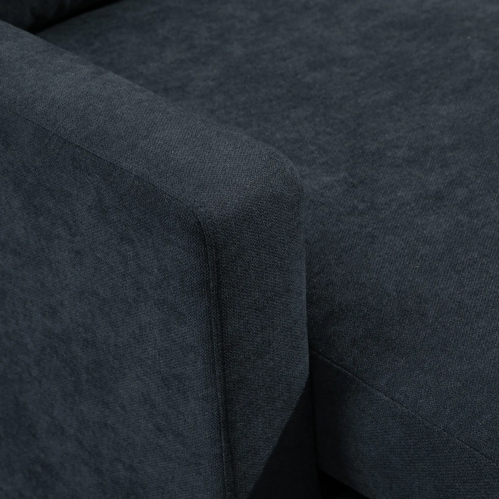 HOMCOM Sofa Narożna Wielofunkcyjna Ciemnoszara 197x139x91 cm Przestronny i Wygodny Narożnik | Aosom PL