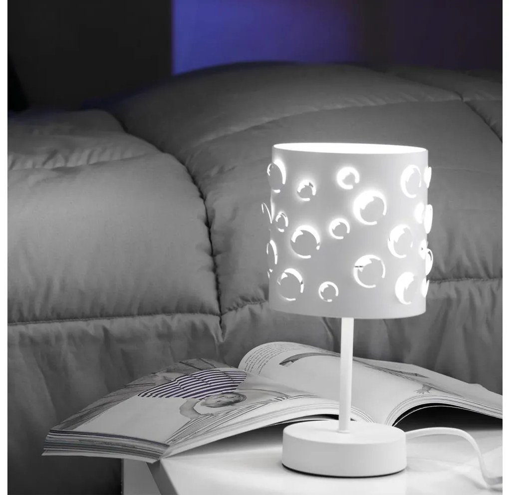 ONLI - Lampa stołowa BOLLICINE 1xE14/6W/230V 22 cm biała