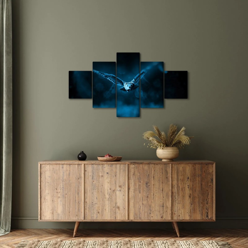 Obraz lecącej sowy (125x70 cm)