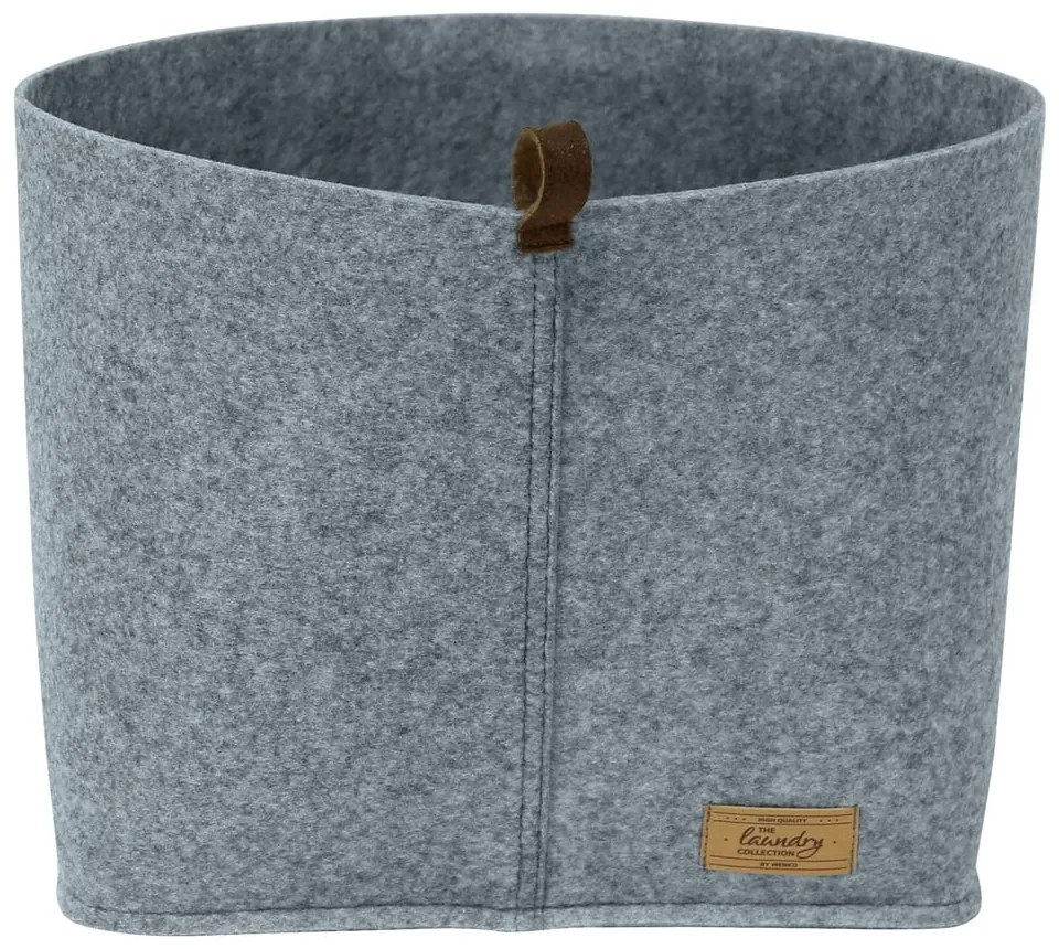 Szary tekstylny organizer Wenko Felt, 24x16 cm