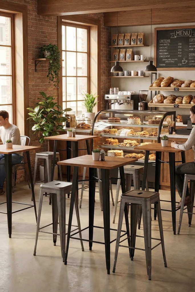 Wysoki stolik barowy  drewnianyZ1-Z48