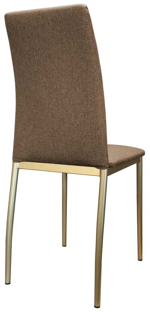 Krzesło tapicerowane ALAN stelaż złoty Sawana 25