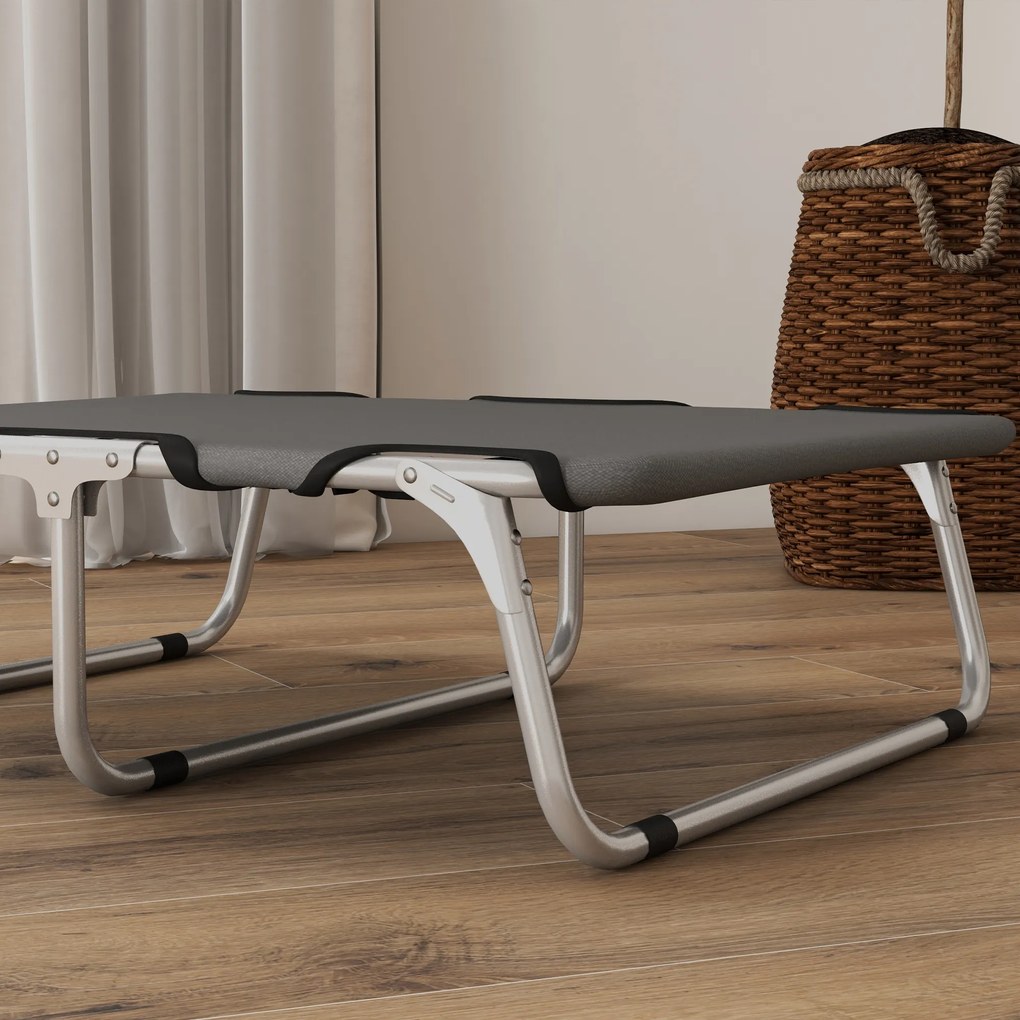 PawHut Łóżko dla Psów, Rozkładane, Wytrzymałe &amp; Komfortowe, Do 10 kg, 71x58x20cm, Szary