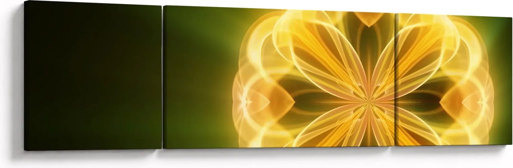 Obraz żółtego kwiatu (170x50 cm)