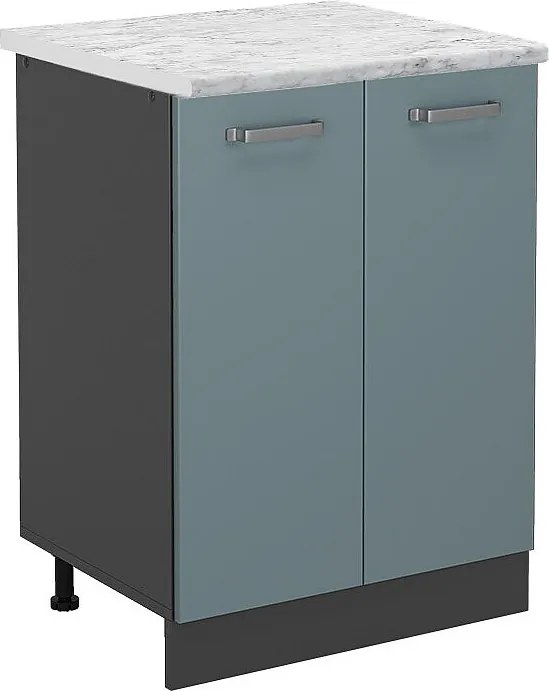 Szafka dolna do kuchni niebiesko-szary 60x60x81.6 r-line