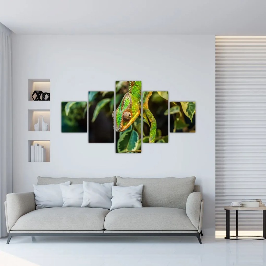 Obraz kameleona (125x70 cm)