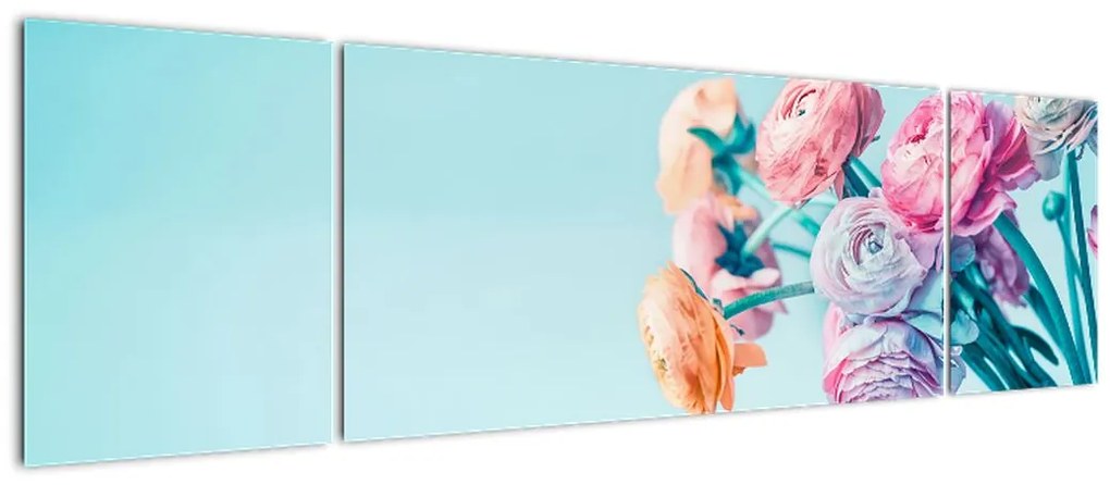 Obraz - Kwiaty w wazonie (170x50 cm)