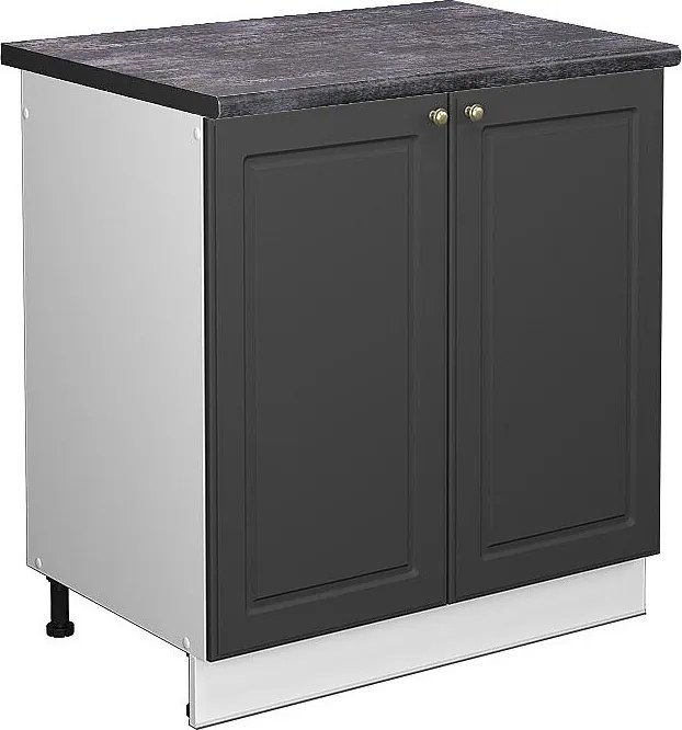 Szafka pod zlew antracytowo-złoty 80x60x82 fame-line