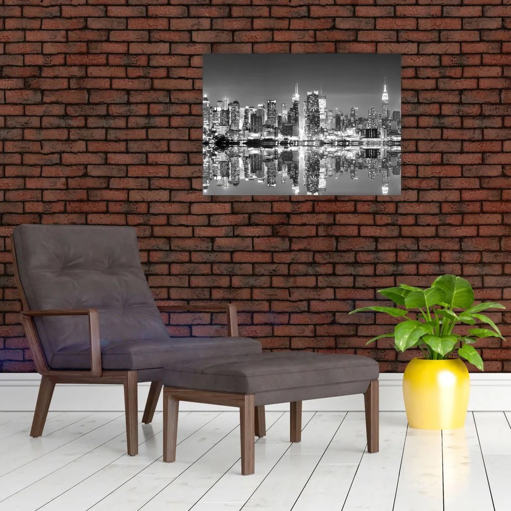 Obraz - Nowy Jork, czarno-biały (70x50 cm)