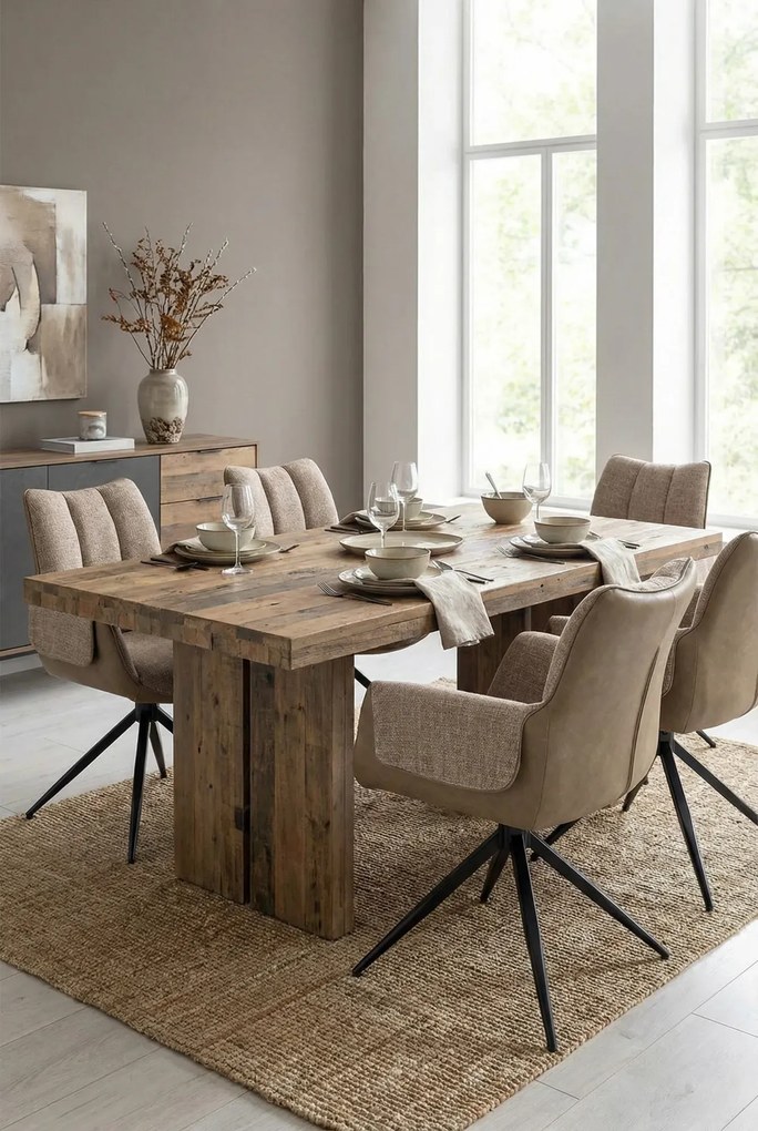 Krzesło na czarnej podstawie nowoczesne szare L3-A32