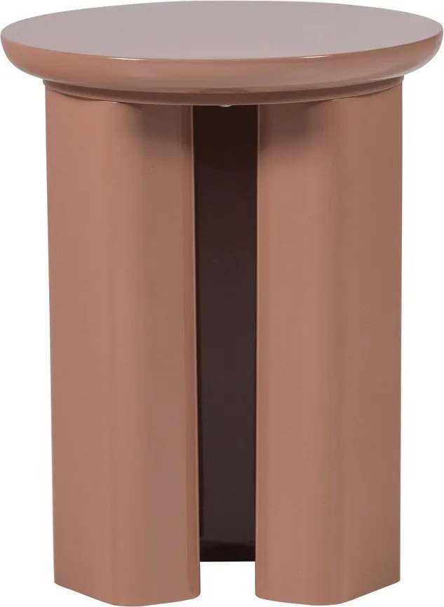 Okrągły stolik z połyskiem ø 40 cm Orivo – WOOOD