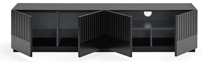 Czarna komoda pod TV Teulat Doric