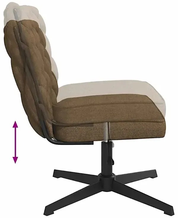 Fotel do biurka glamour taupe E7-N82