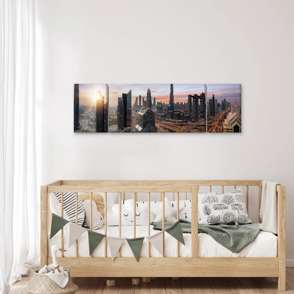 Obraz - Panorama Dubaju (170x50 cm)