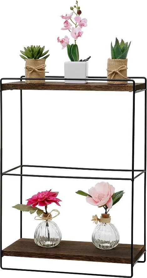 Półka ścienna MCW-K77,  ciemny brąz