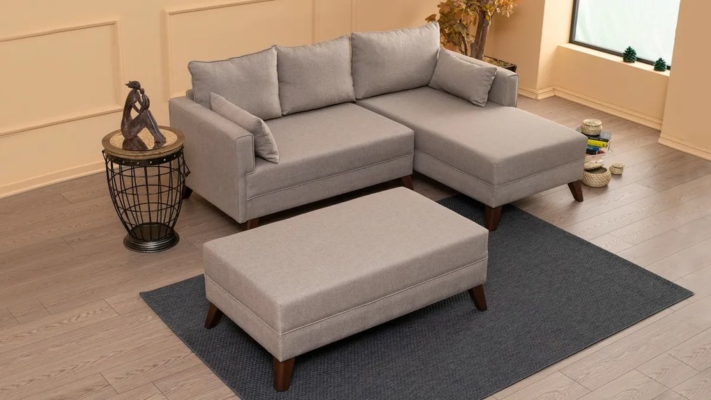 Narożna sofa rozkładana Bella Corner Right 2 Cream