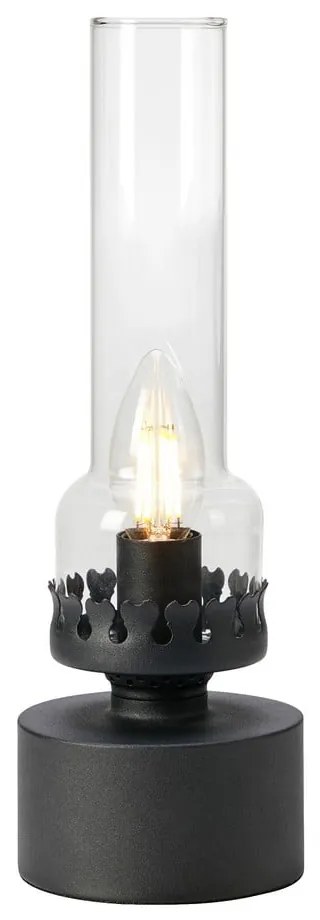 Czarna lampa stołowa ze szklanym kloszem (wysokość 31 cm) Kandella – Markslöjd