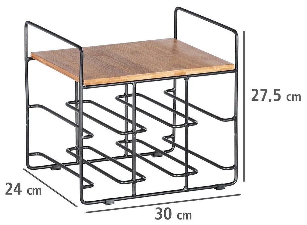 Stojak na wino LOFT z półką, WENKO